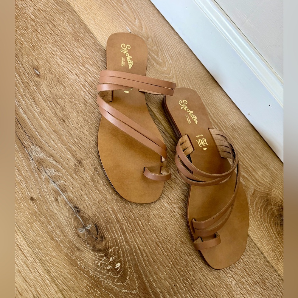 Seychelles Summer Rain Toe Loop Sandal sz 8.5